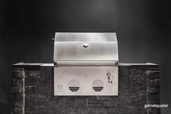 B24 Stainless Steel Built In Charcoal Grill - Kolgrill av rostfritt Stål - M-Grills - Bild 3