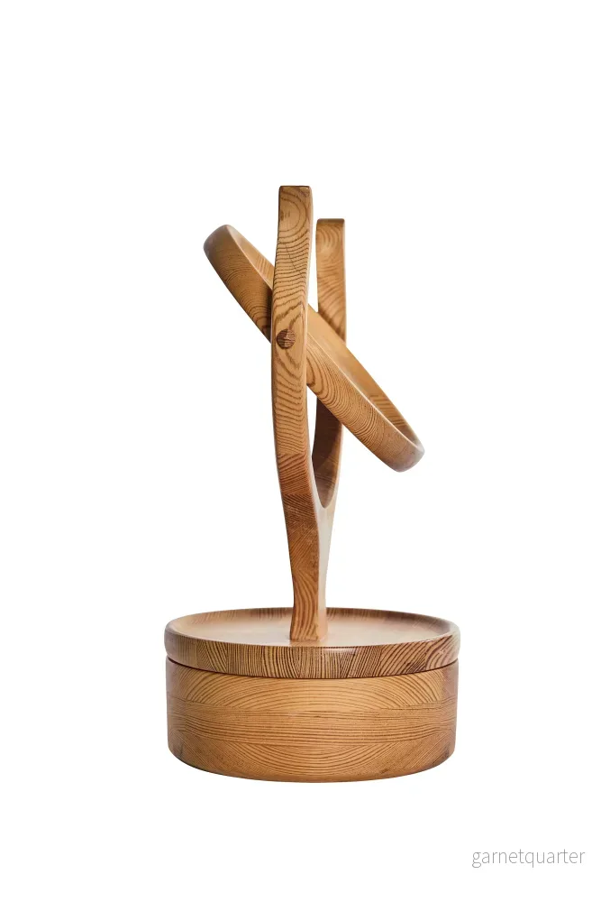 Scandinavian Modern, bordsspegel i furu med förvaring, 70-tal - Bild 2