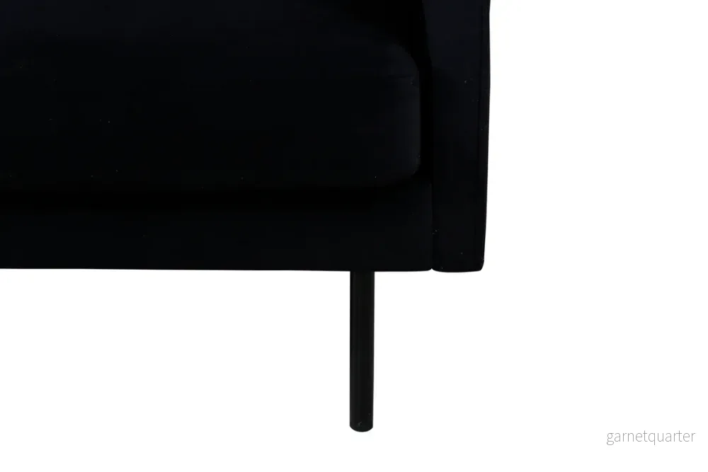Zoom 3-sitssoffa, svart - Bild 2