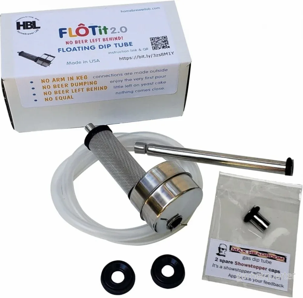 FLOTit 2.0 med Max Headroom Gas Dip Tube – Floating Dip Tube – Homebrewer LAB