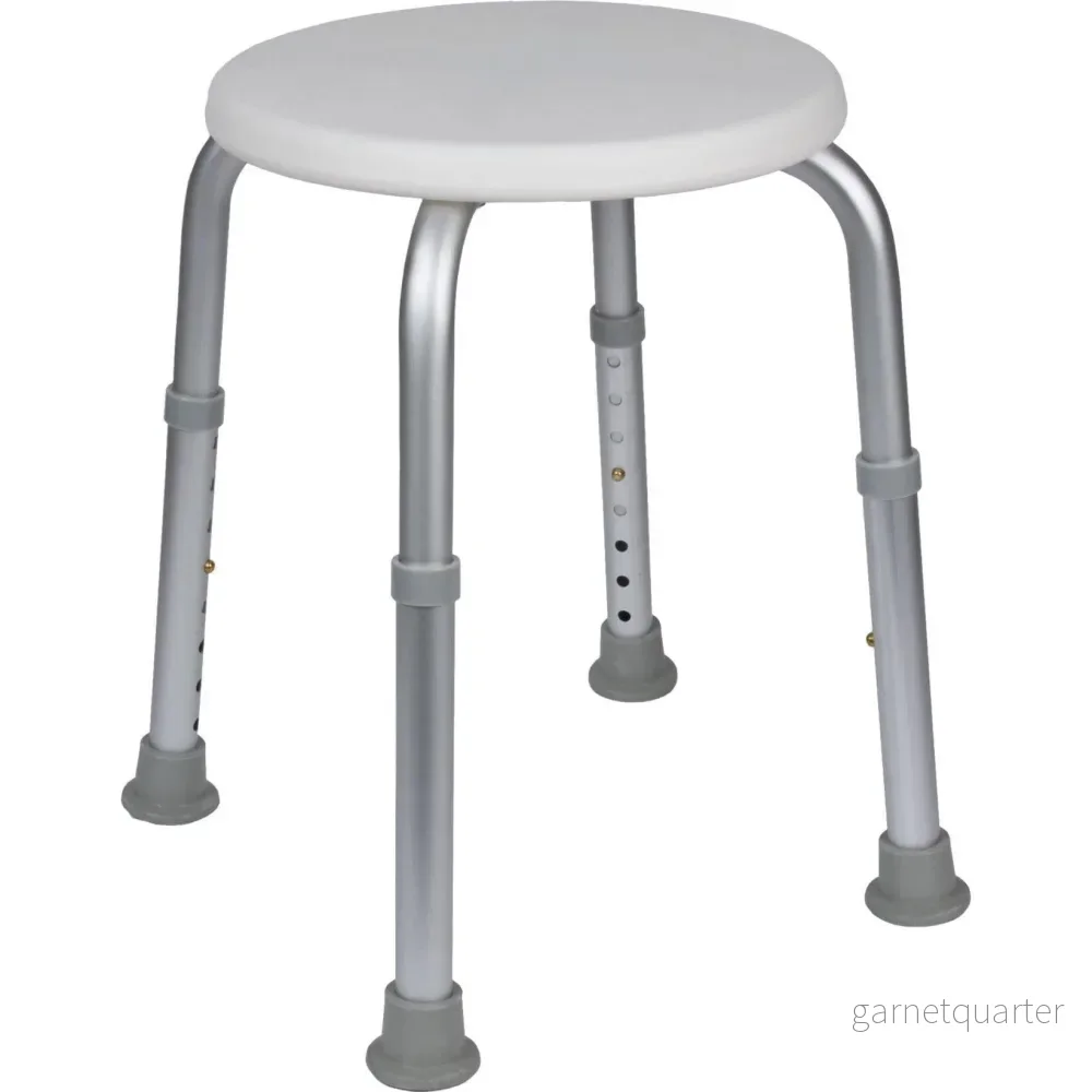Rund smart badpall, justerbar höjd från 35-50 cm. Köp den här!