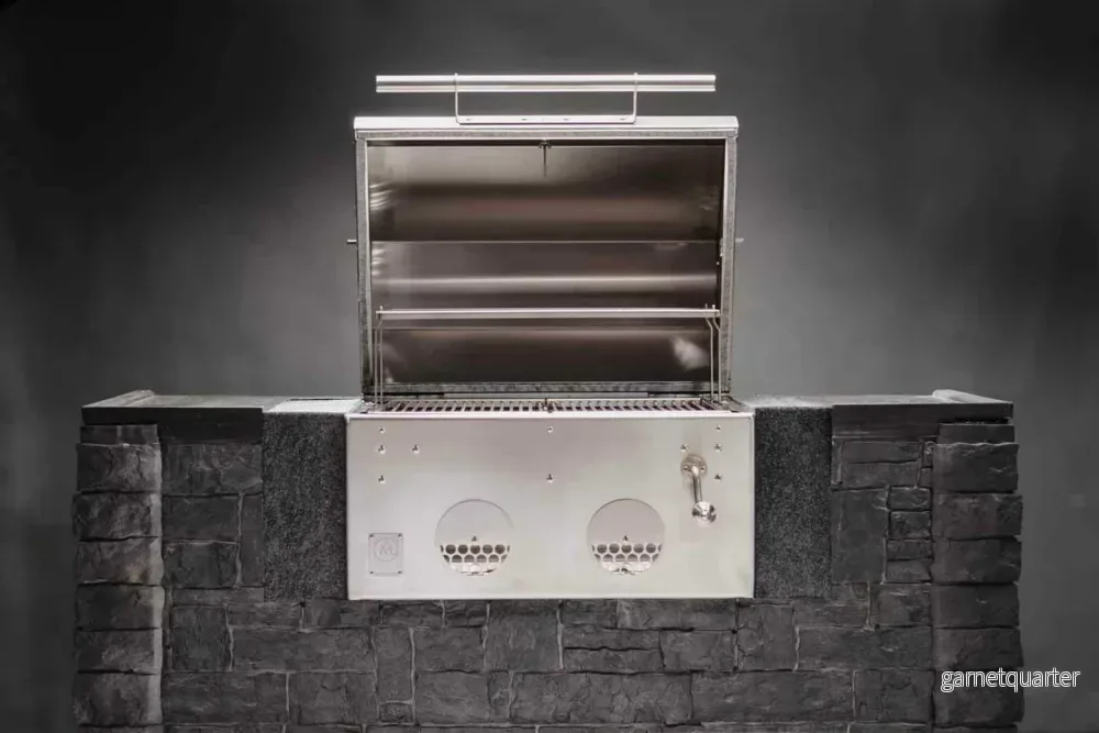 B24 Stainless Steel Built In Charcoal Grill - Kolgrill av rostfritt Stål - M-Grills - Bild 2