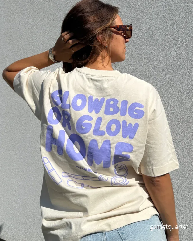 GLOW BIG beige T-shirt GLOW BIG beige T-shirt