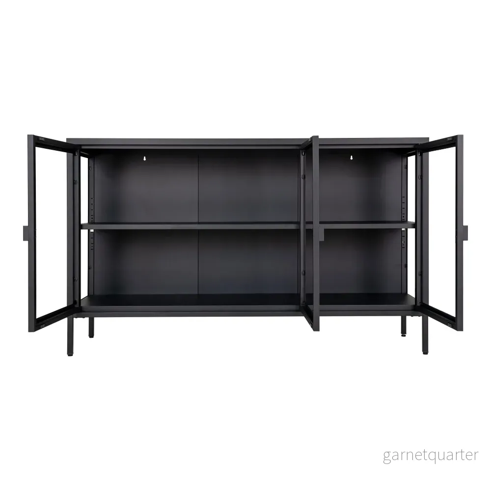 House Nordic Brisbane skänk – svart, 140 × 40 × 85 cm - Bild 3