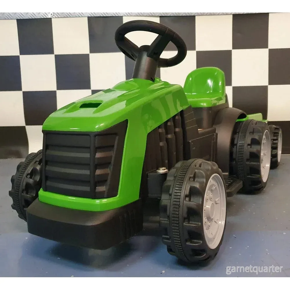 Cars4Kids Eltraktor med Släpvagn Cars4Kids Eltraktor med Släpvagn
