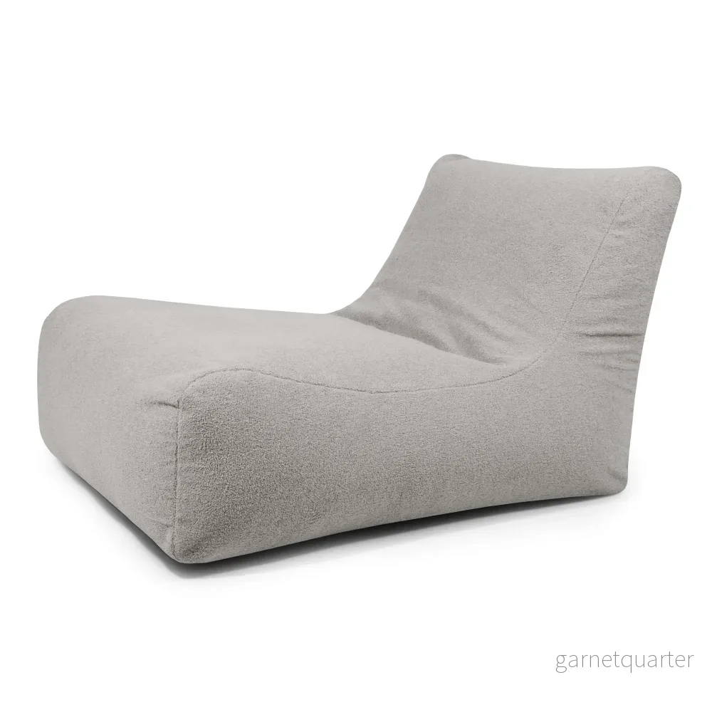 Sittsäck Lounge 100 Teddy White Grey