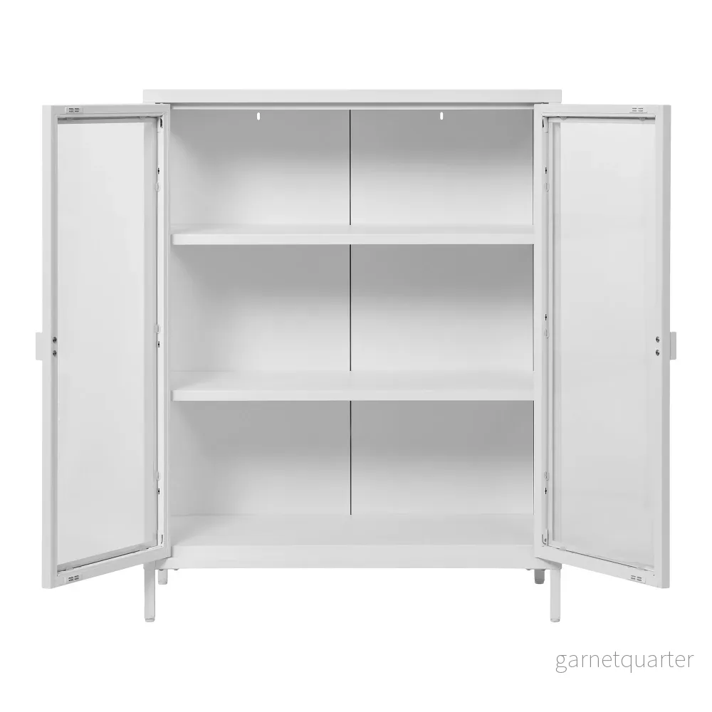 House Nordic Brisbane vitrinskåp – vit, 80 × 40 × 101 cm - Bild 3