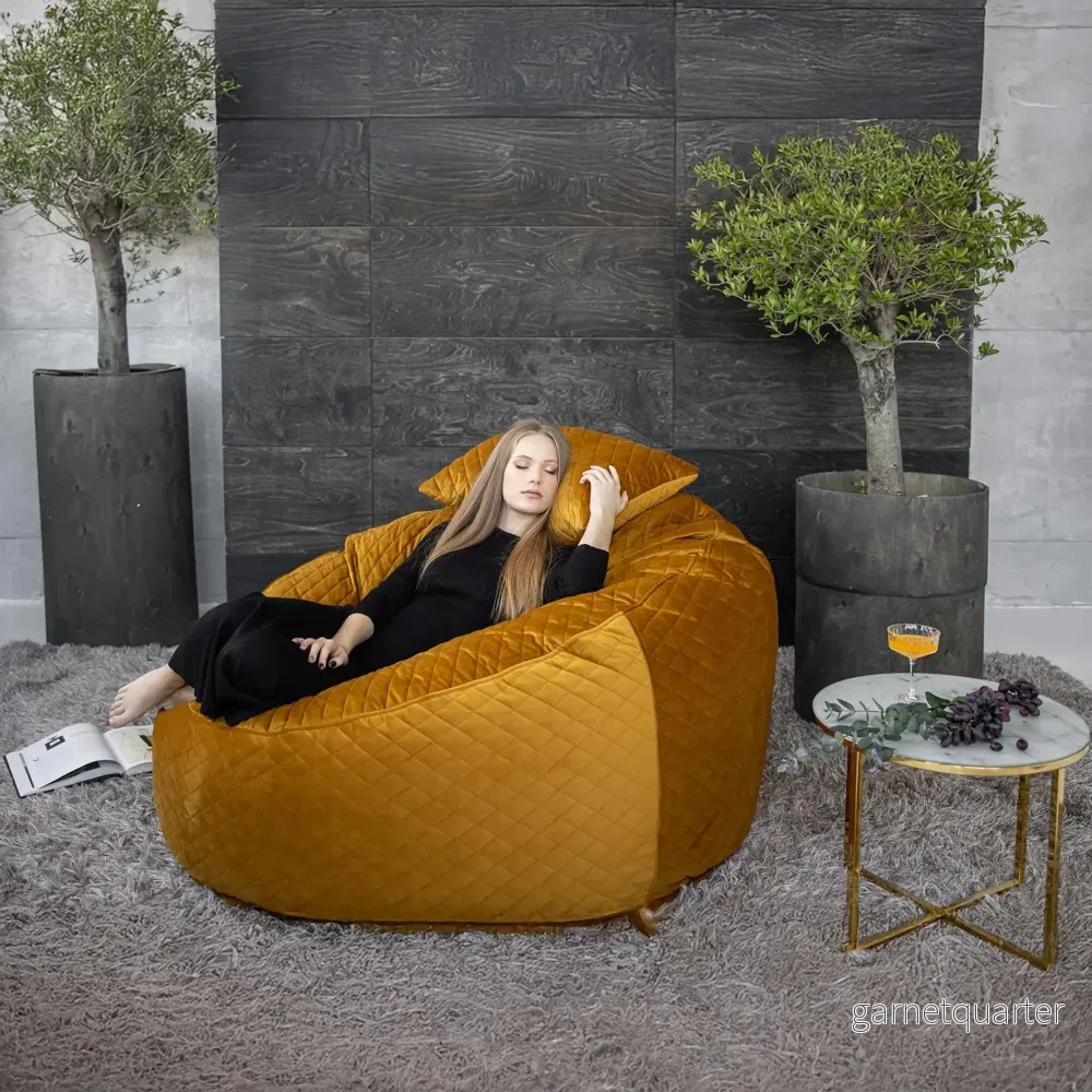 Fåtölj Sittsäck Om 135 Lure Luxe Mustard