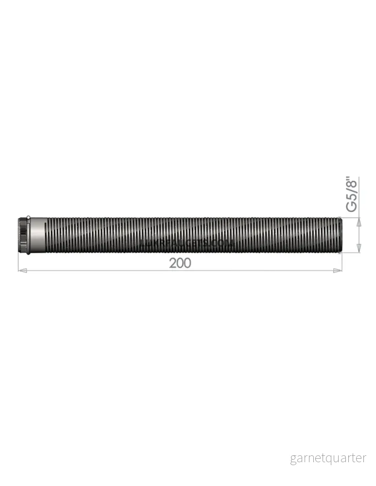 LUKR EU Skaft 5/8″ x 200 mm – lång genomföring