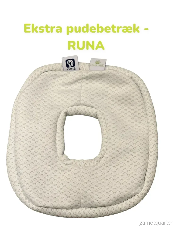 Extra kuddfodral till RUNA huvudpool med hål – Aloe Vera