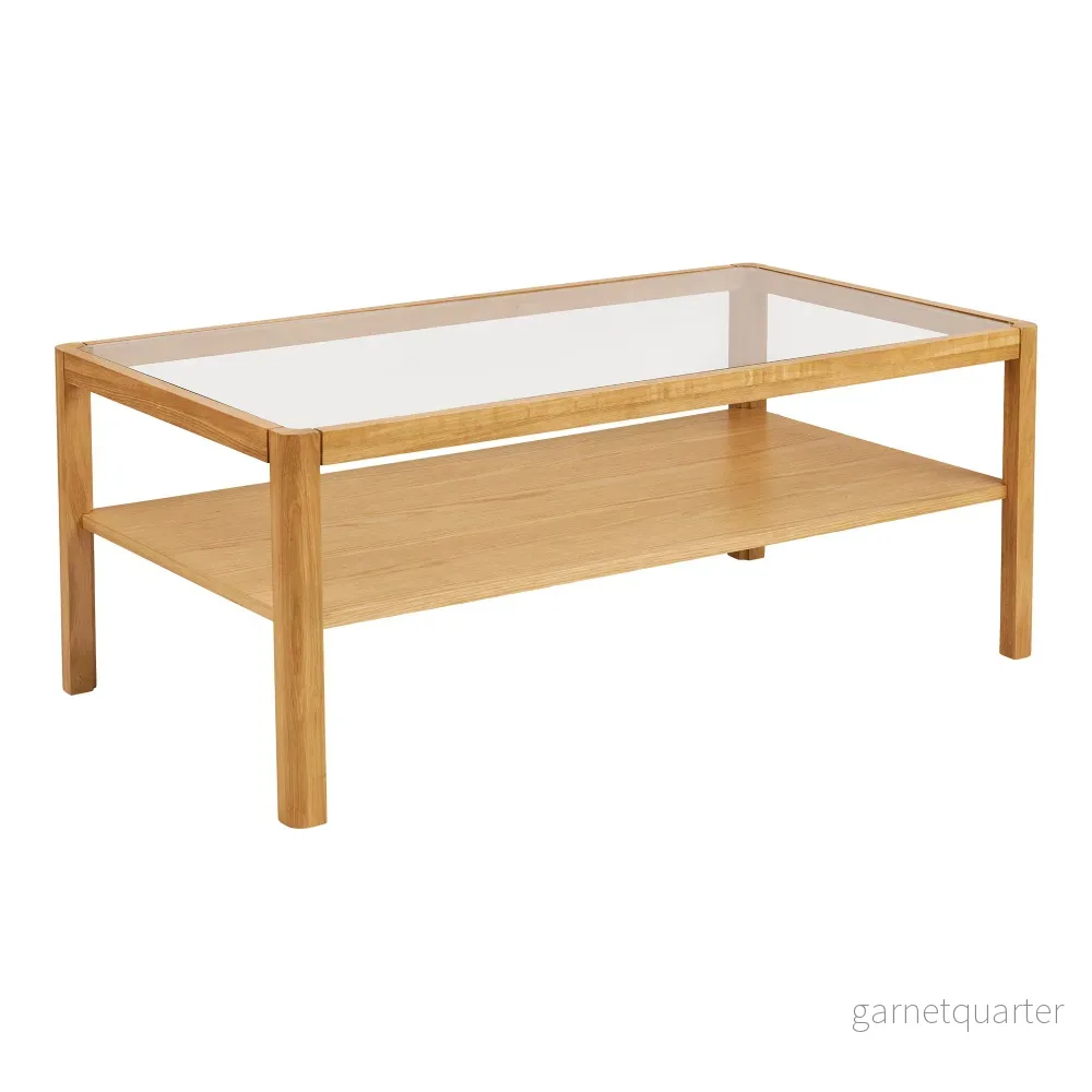 House Nordic Lourmarin soffbord 110×60 cm – ek/glas
