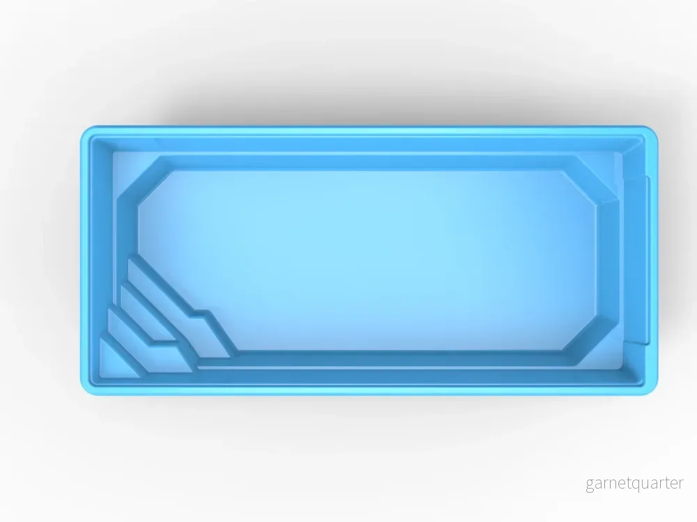Glasfiberpool Lulevatten 8,00m x 3,75m x 1,50m