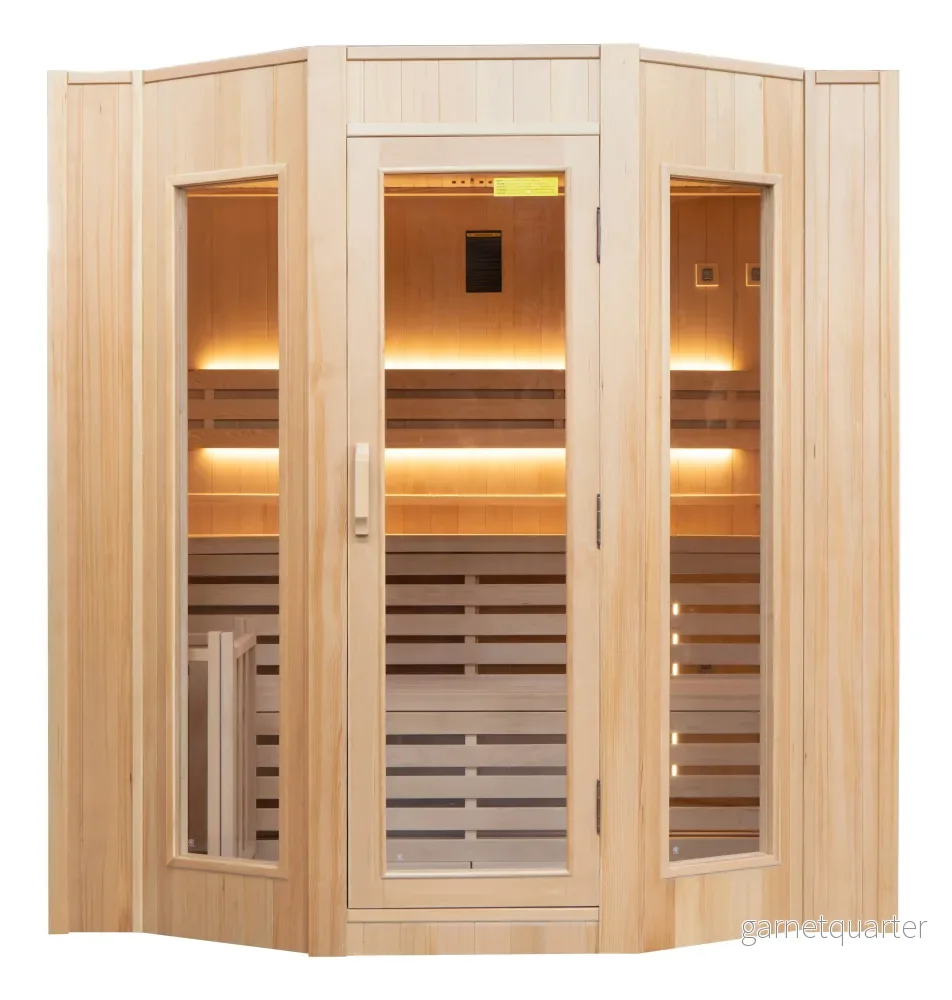 Sauna ZEN 6 personer – traditionell bastu med Harvia-aggregat Sauna ZEN 6 personer – traditionell bastu med Harvia-aggregat