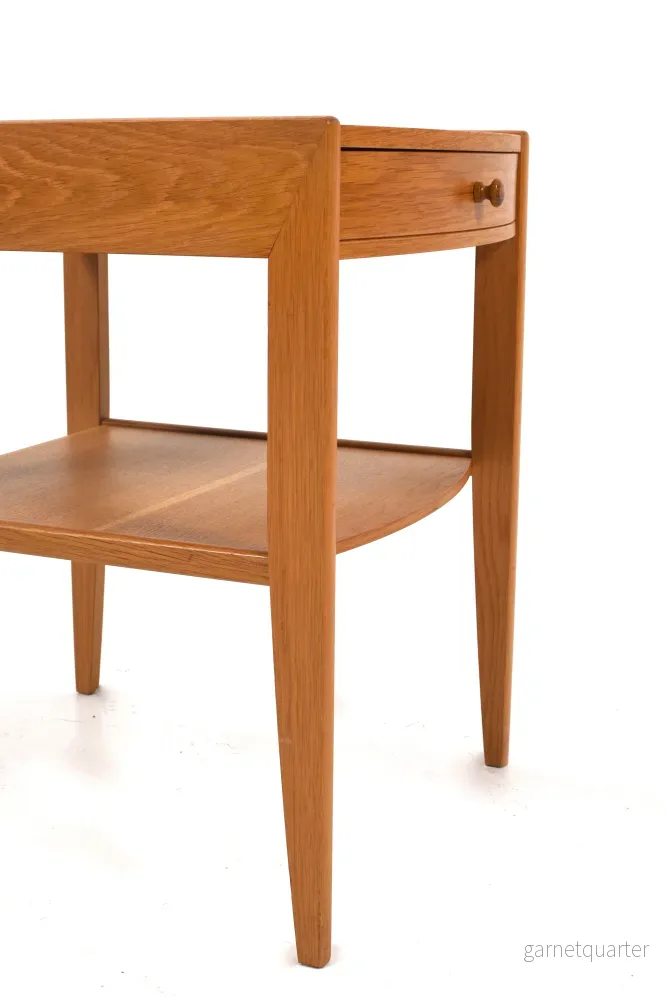 Sängbord i ek, 1960tal - Bild 3