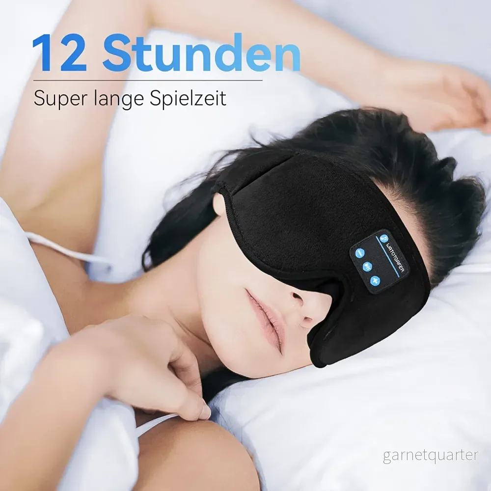 Sovmask med inbyggd Bluetooth - Spela musik medan du sover. Trådlös & justerbar. 3 färger - Bild 2