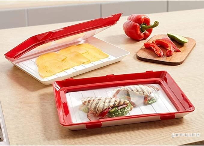 CLEVER TRAY – Smart bricka med återanvändbar folie. Mikrovågsugn och frostsäker❄️
