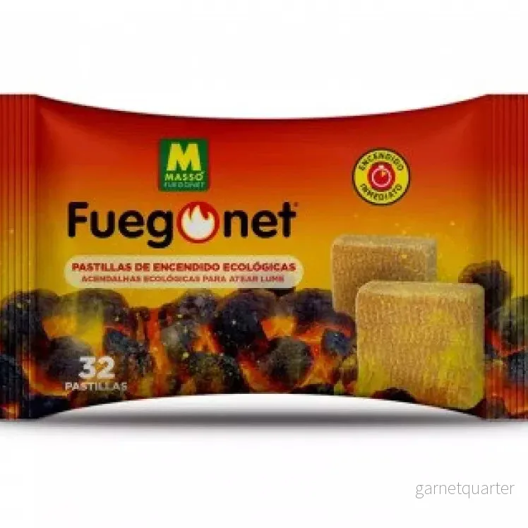 Fuegonet Firestarter 32 st | Tändbriketter till grill, eldstad och vedspis Fuegonet Firestarter 32 st | Tändbriketter till grill, eldstad och vedspis