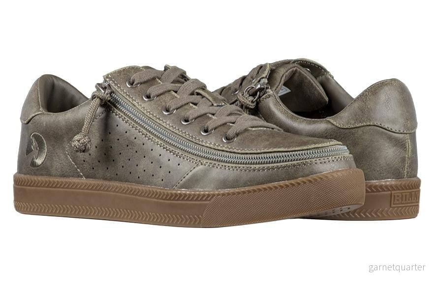 BILLY Ergonomisk sko med dragkedja – Olive. Superlätt att ta på/av! Äkta läder. BILLY Ergonomisk sko med dragkedja – Olive. Superlätt att ta på/av! Äkta läder.