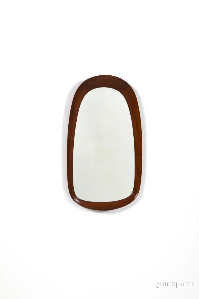 Väggspegel i teak – Glas & Trä, Sverige, 1950-tal Väggspegel i teak – Glas & Trä, Sverige, 1950-tal