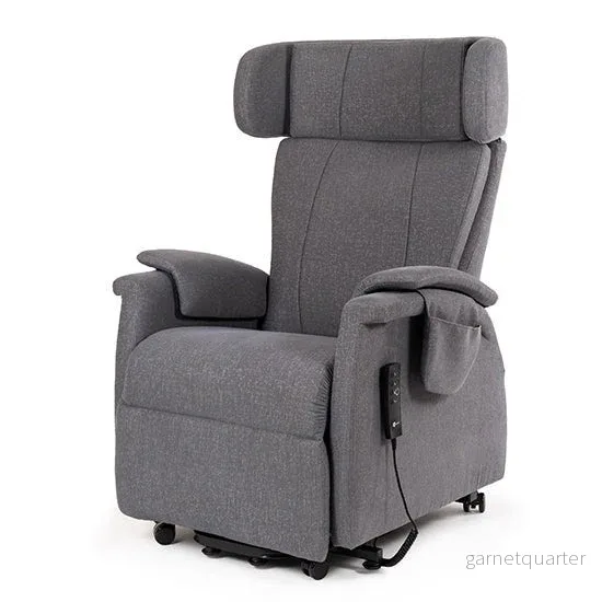 "RELAX" Elektrisk fåtölj med hjul & höj-/sänkfunktion – Ergonomisk & unik design. NYHET GRAFIT (MØRKEGRÅ) - Bild 3