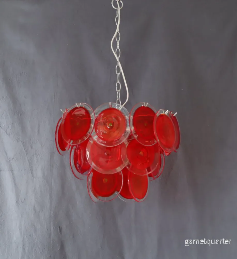 Italiensk Taklampa Muranoglas Gino Vistosi  1960/70-tal Nr A622