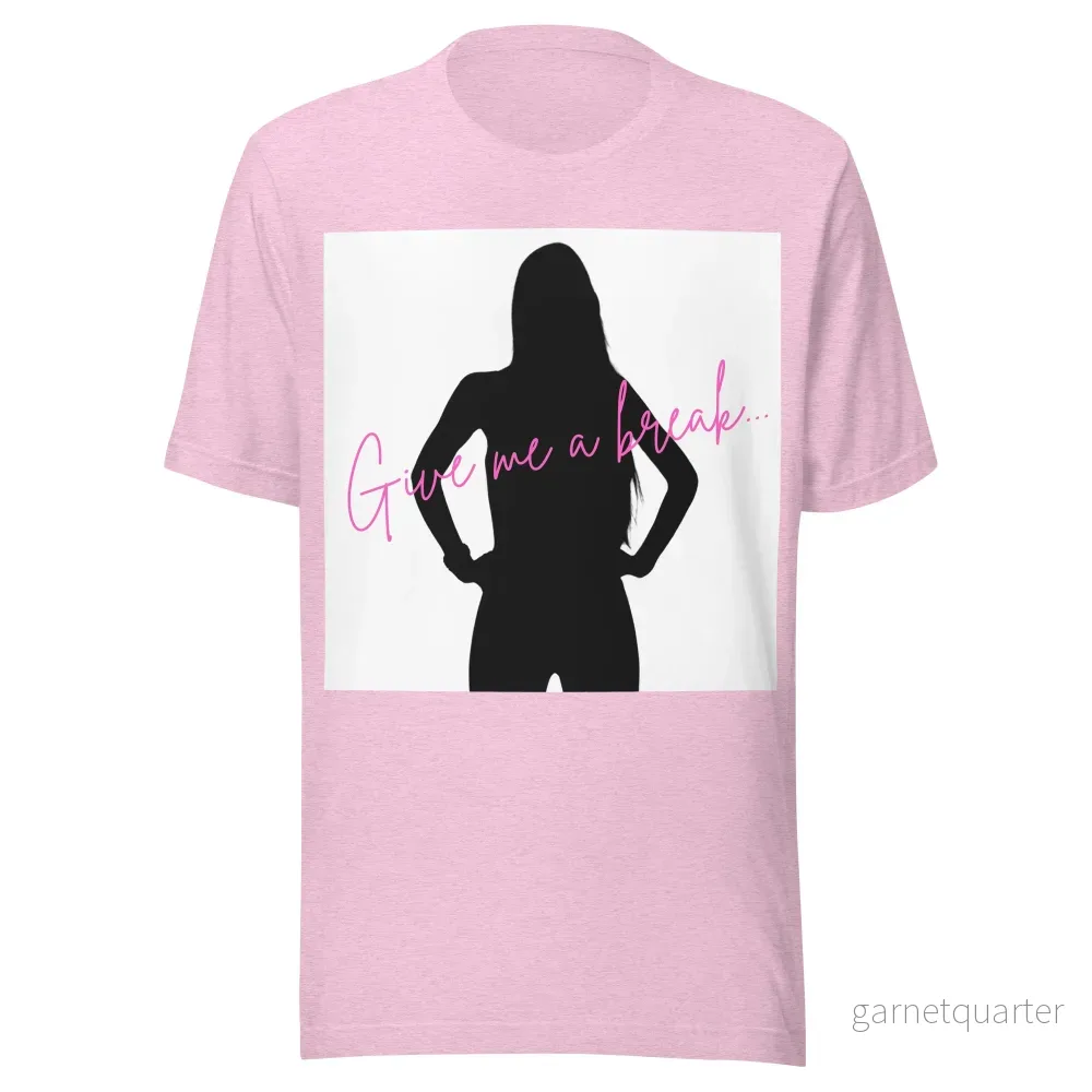 GINAxC – Give me a Break – White Background – Pink Unisex t-shirt