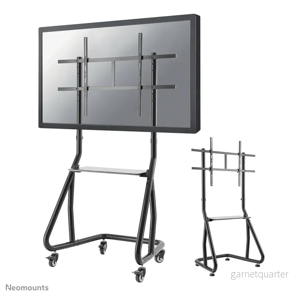 Neomounts NS-M3800 svart är en flyttbar möbel för flatskärmar upp till 100 tum (254 cm).