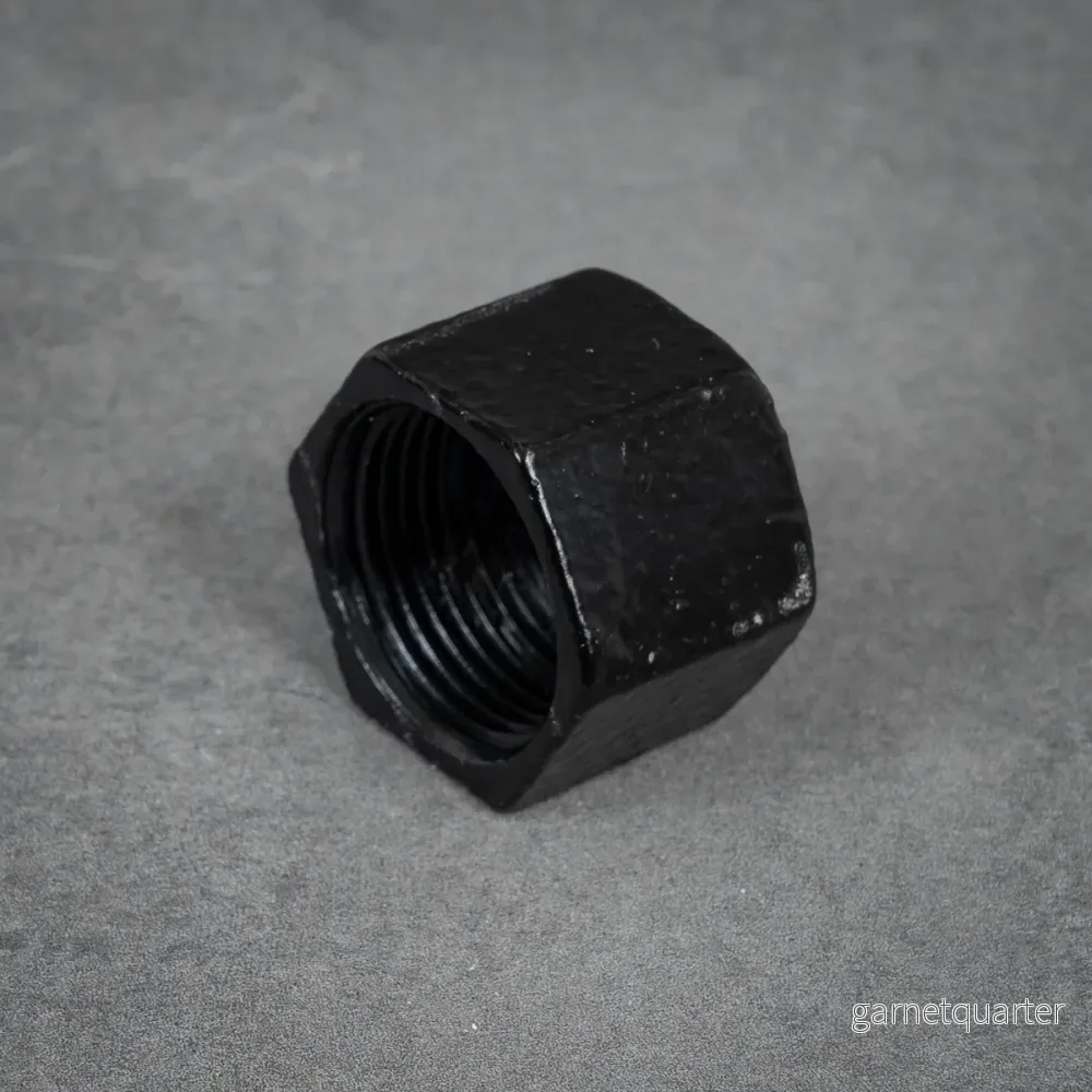 Hexagon ändmutter / utvändig plugg - 26 mm - Svartlackerad - Bild 2