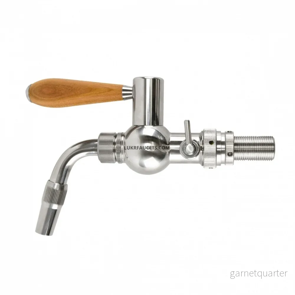 LUKR Baroko tappkran, stainless steel (polished) – US Shank