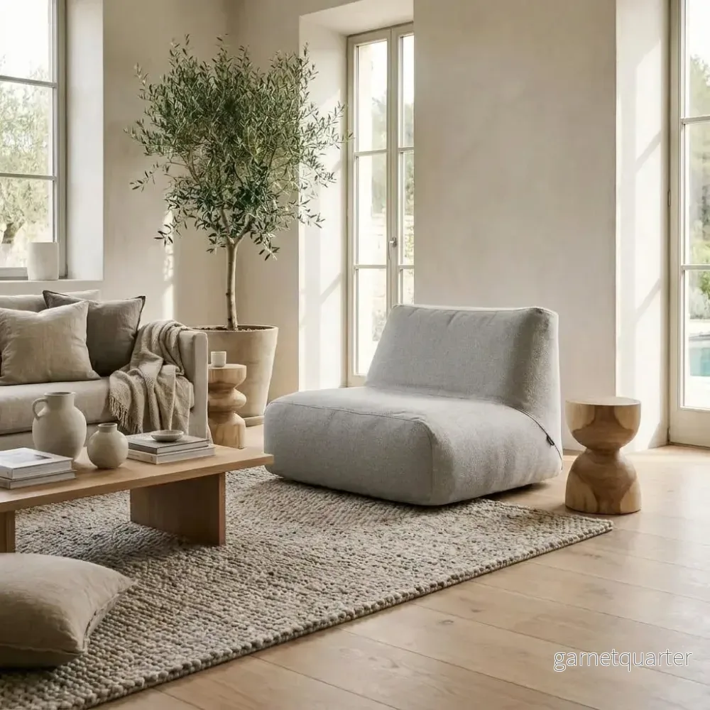 Soffa för två – Sittsäck Soffa Tube Dunẽs White Grey Soffa för två – Sittsäck Soffa Tube Dunẽs White Grey