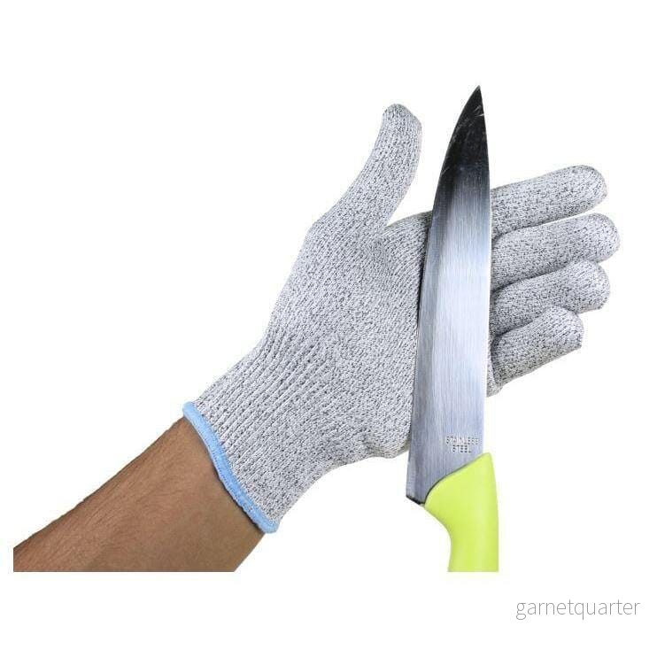 Skärtålig handske, grå - mjuk, maximal säkerhet och tvättbar. Köp dem här!