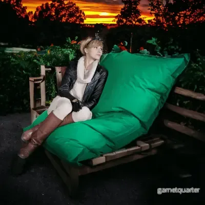 4me OX - en klassisk sittsäck för mysiga stunder Green - Bild 2