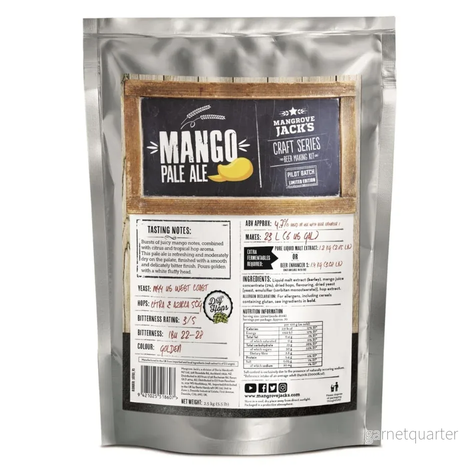 Craft Series Mango Pale Ale Ekstraktkit – 2,5kg Craft Series Mango Pale Ale Ekstraktkit – 2,5kg