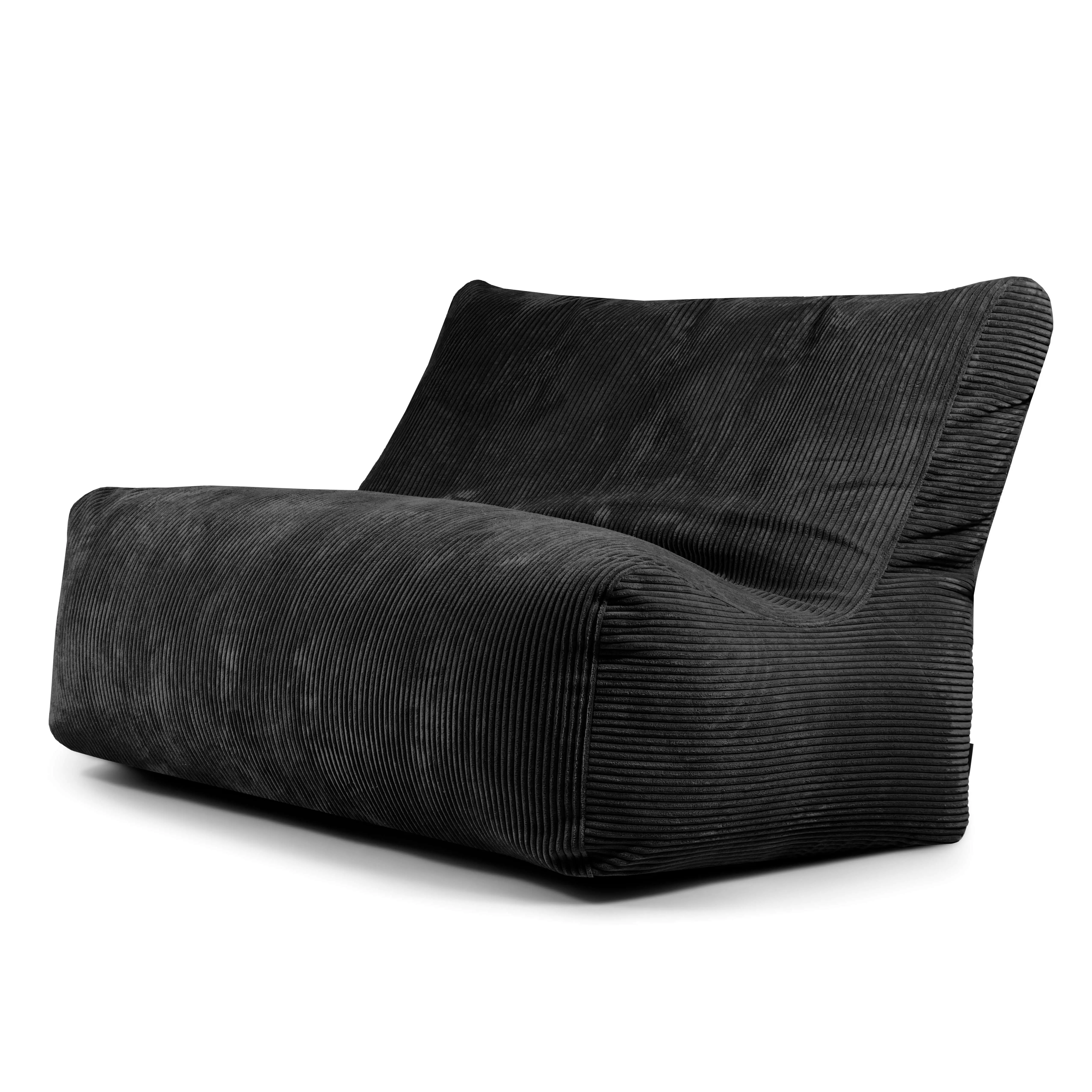 Sittsäck Soffa Seat Waves Black