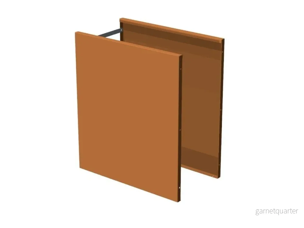 Sidoplattsset cortenstål CUBY. Höjd 80 cm – flera storlekar Sidoplattsset cortenstål CUBY. Höjd 80 cm – flera storlekar