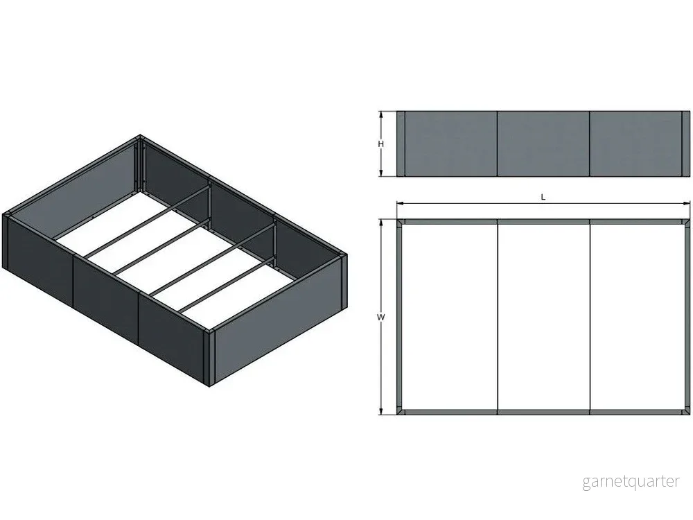 Specialmått – svartlackerad CUBY odlingslåda - Bild 2