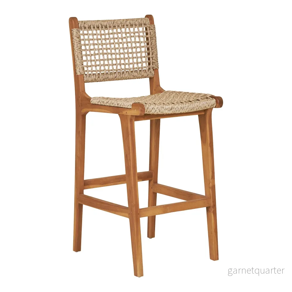 House Nordic Derby counterstol teak/natur 45 × 50 × 94 cm House Nordic Derby counterstol teak/natur 45 × 50 × 94 cm