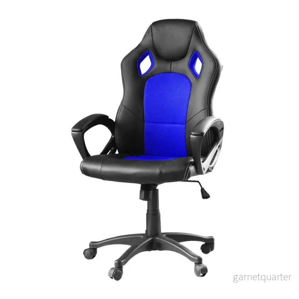 Gamer szék több színben – basic-színes háttámla, kék