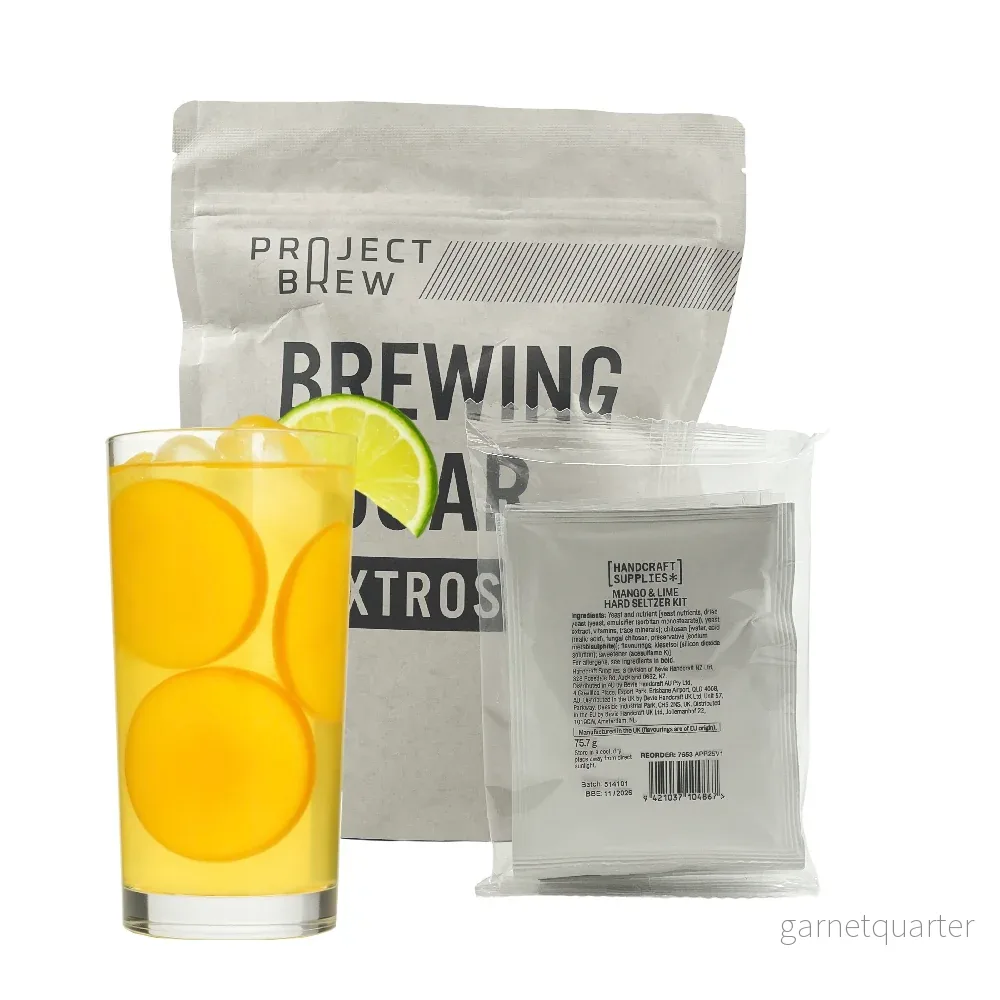 Handcraft Supplies Mango & Lime Hard Seltzer Kit – Komplett med 2kg socker Handcraft Supplies Mango & Lime Hard Seltzer Kit – Komplett med 2kg socker
