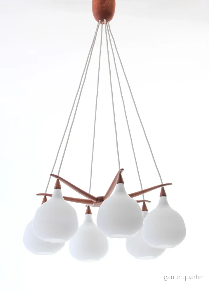 Taklampa Luxus 6-armad design Uno & Östen Kristiansson 1956 Nr A31 Taklampa Luxus 6-armad design Uno & Östen Kristiansson 1956 Nr A31
