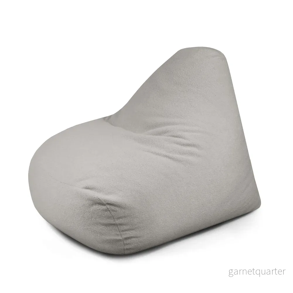 Fåtölj Sittsäck Snug 100 Teddy White Grey