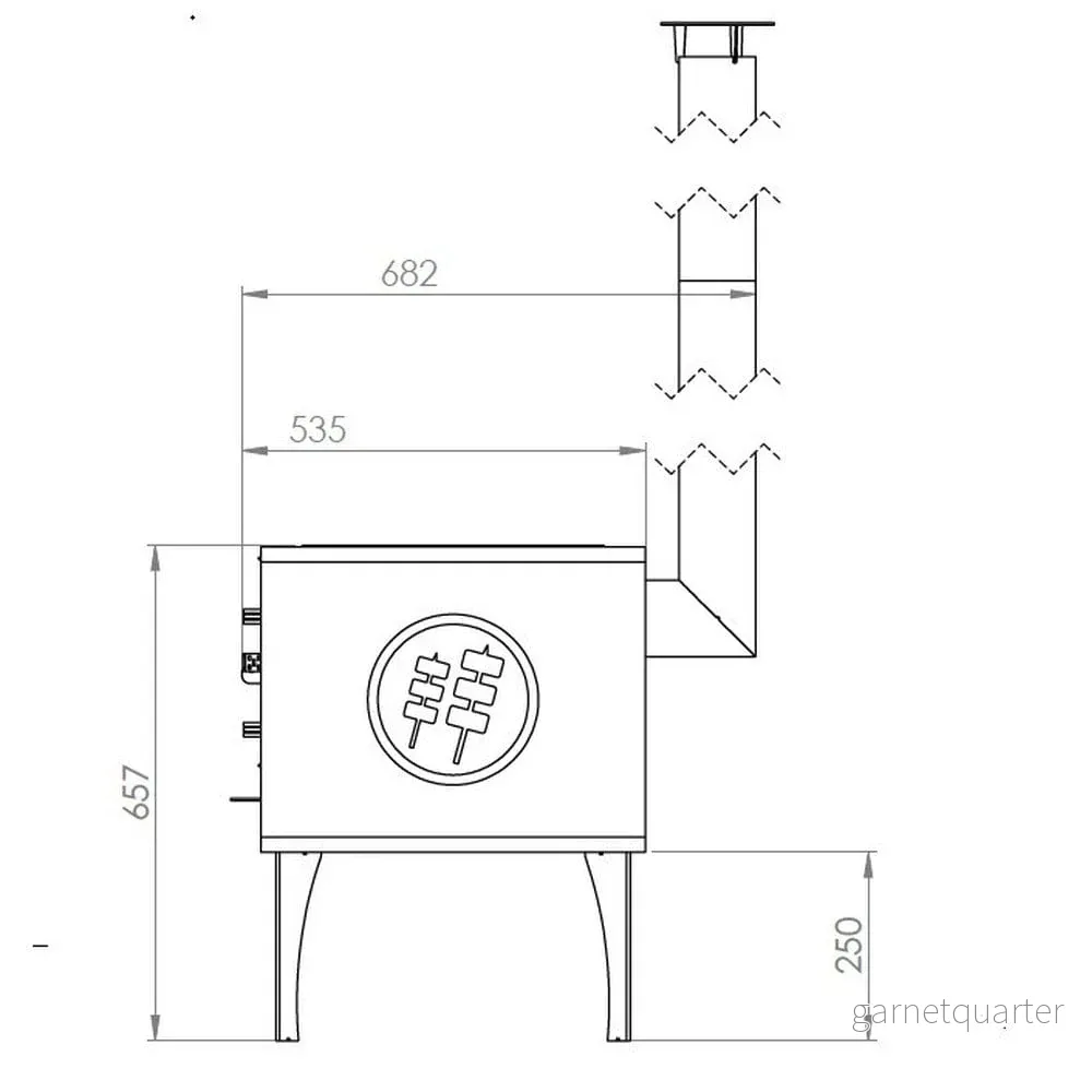 GrillSymbol Amigo vedeldad utomhusspis - Bild 2