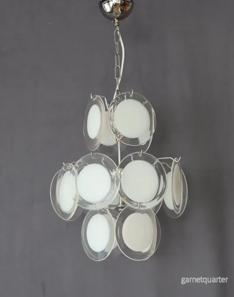 Taklampa Gino Vistosi Muranoglas Italiensk 1960/70-tal Nr A683