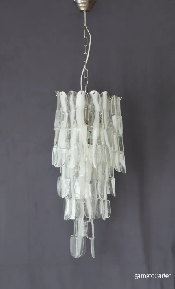 Taklampa Mazzega Murano glas Italiensk 1970-tal Nr A682