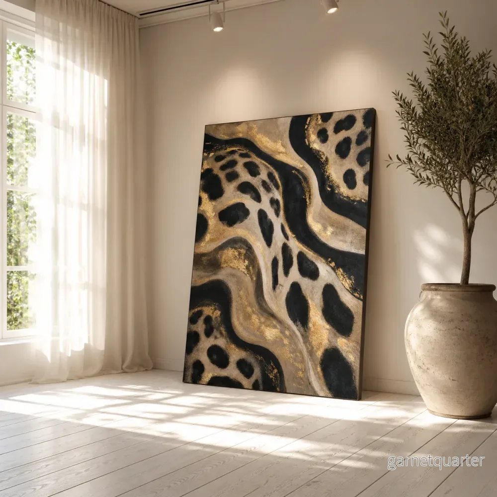 CELISTEA ATELIER Leopard Luxe – Premium Canvas Tavla