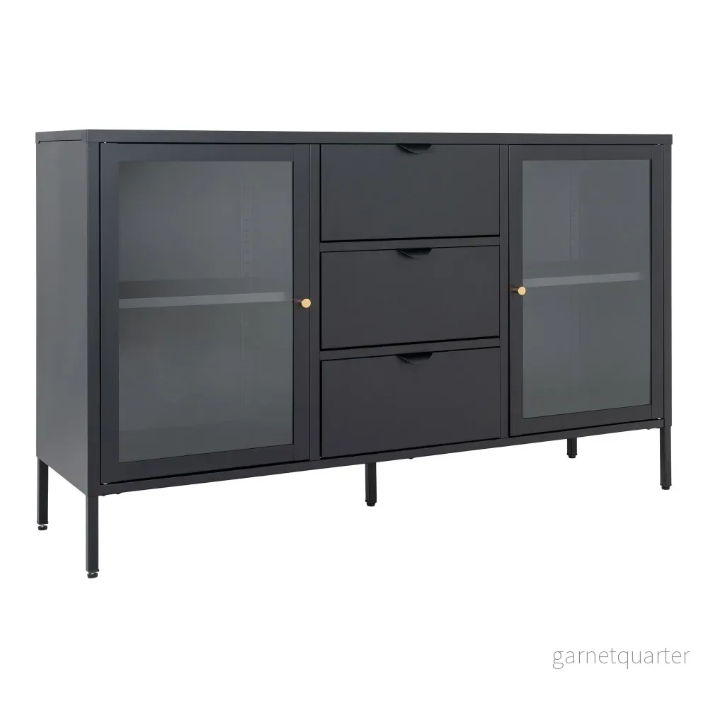 House Nordic Dalby skänk – svart, 140 × 40 × 85 cm - Bild 2