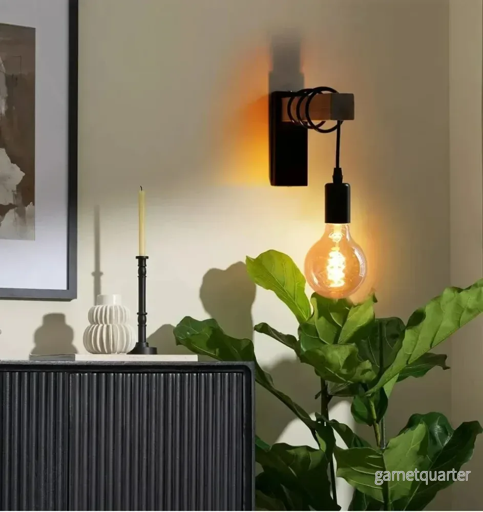 Retro LED Vägglampa E27 Sockel - Bild 3