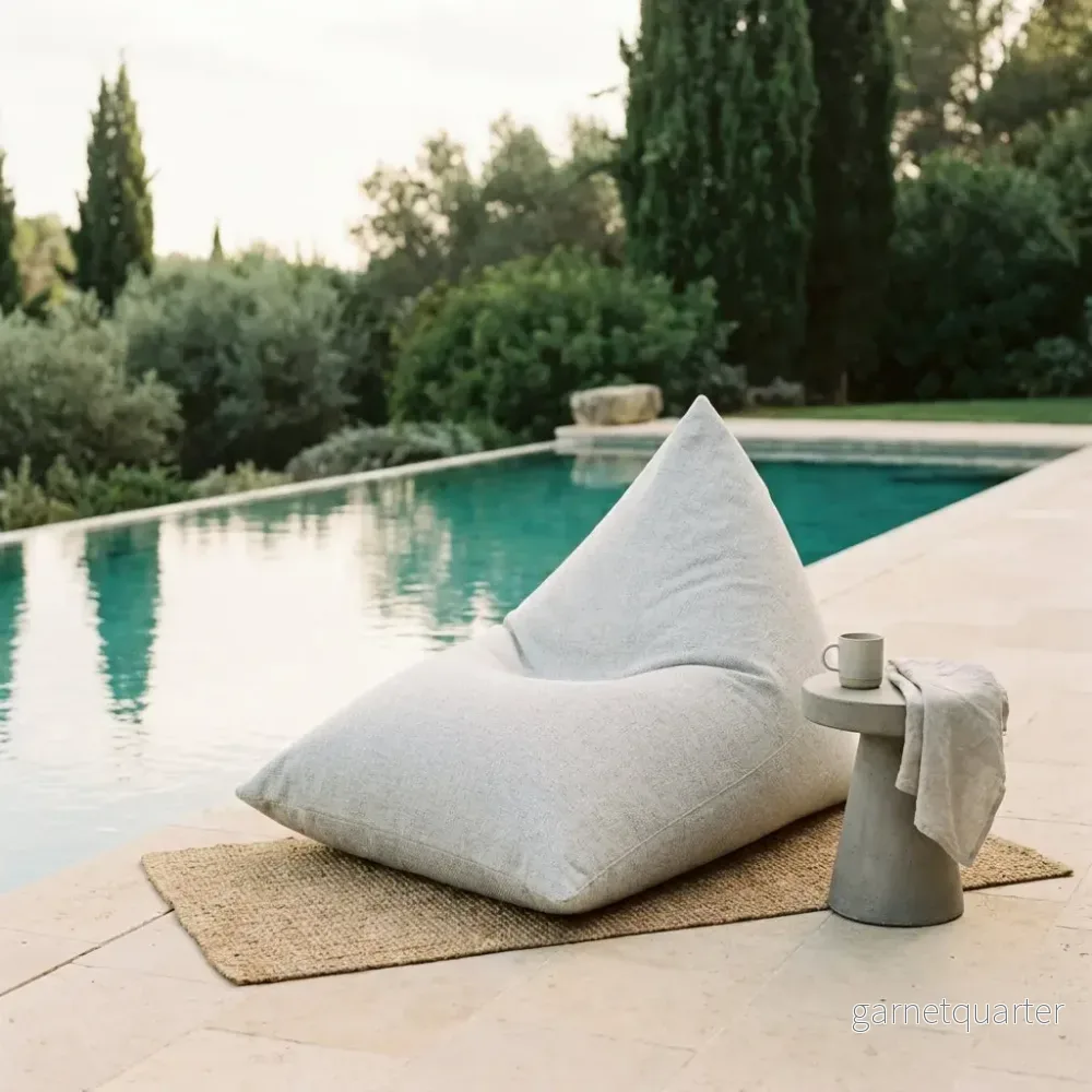 Sittsäck Razzmatazz Dunẽs Fluffy White - Bild 2
