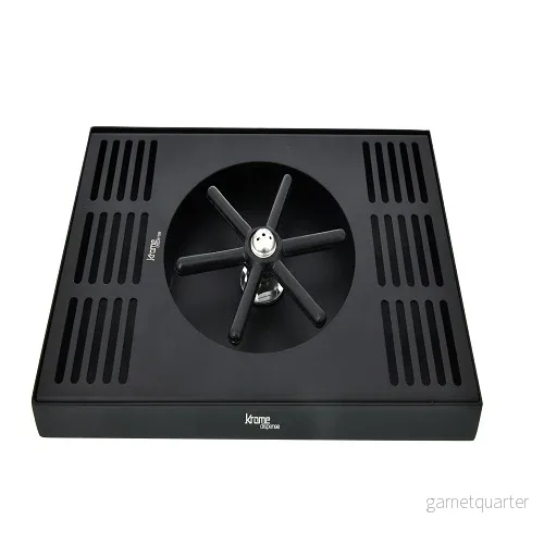 Matte Black Drip Tray 25cm x 18cm med rinser / spolare - Krome Dispense - Bild 2