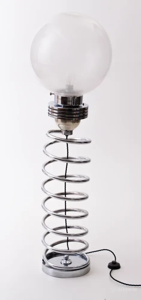 Spiral Golvlampa Italiensk Space Age ca 1970 Nr C102